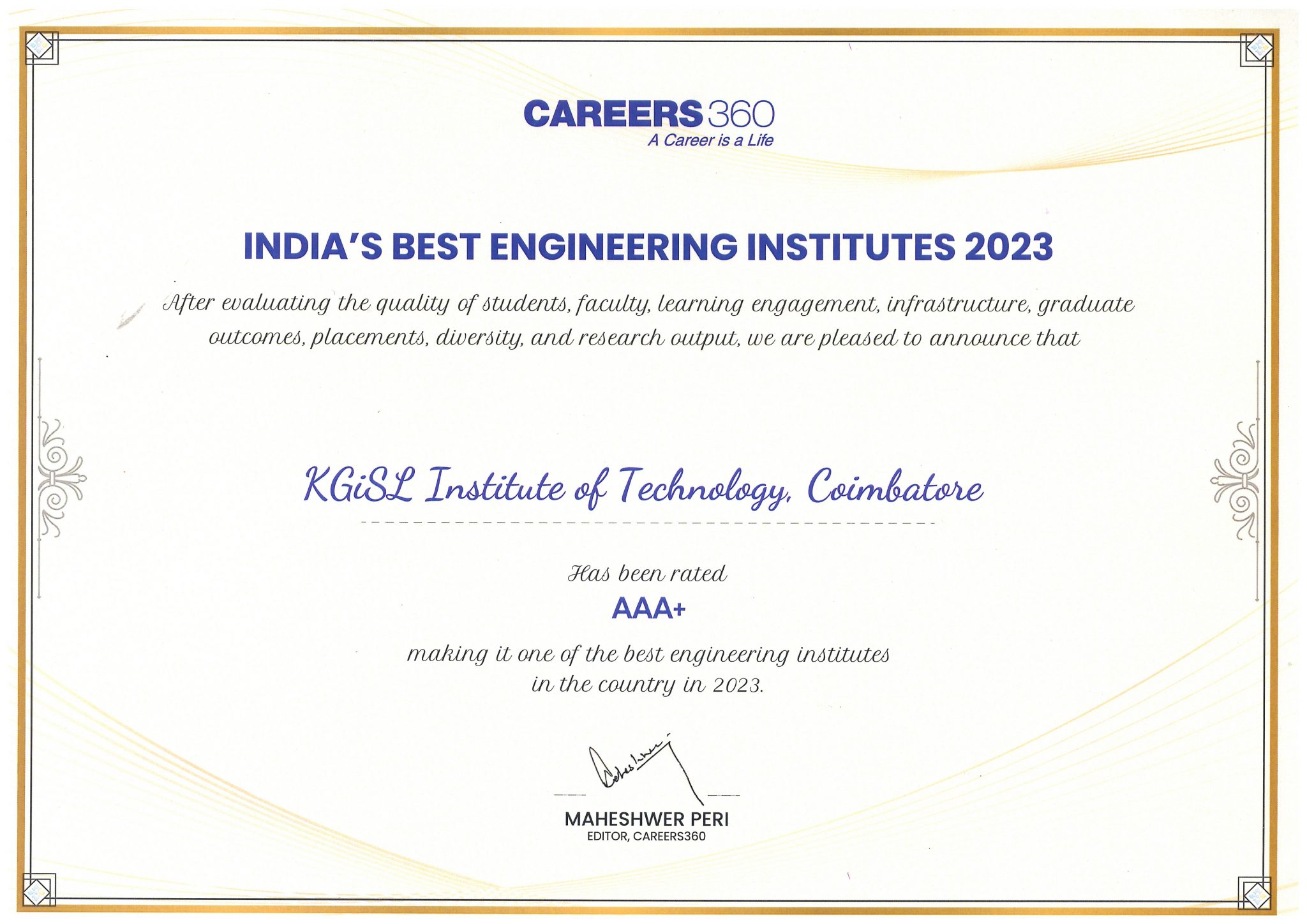 KGISL Institute of Technology